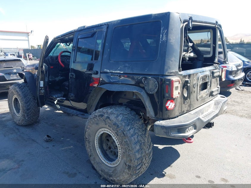 Vin: 1c4bjwfg3hl620414, lot: 46641471, jeep wrangler unlimited rubicon recon 4x4 20173