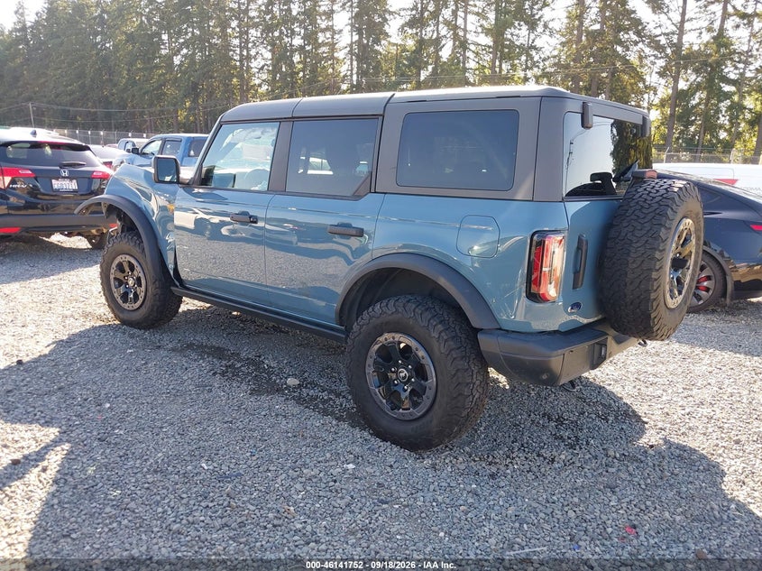 Vin: 1fmee5dpxnlb84649, lot: 46641486, ford bronco badlands 20223