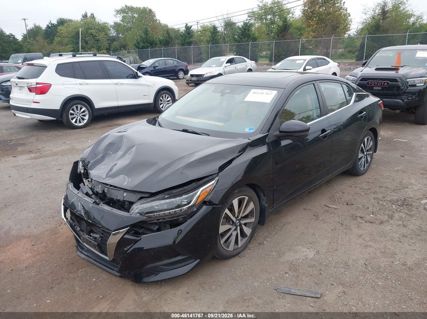 Vin: 3n1ab8cv7ly246349, lot: 46641501, nissan sentra sv xtronic cvt 20202