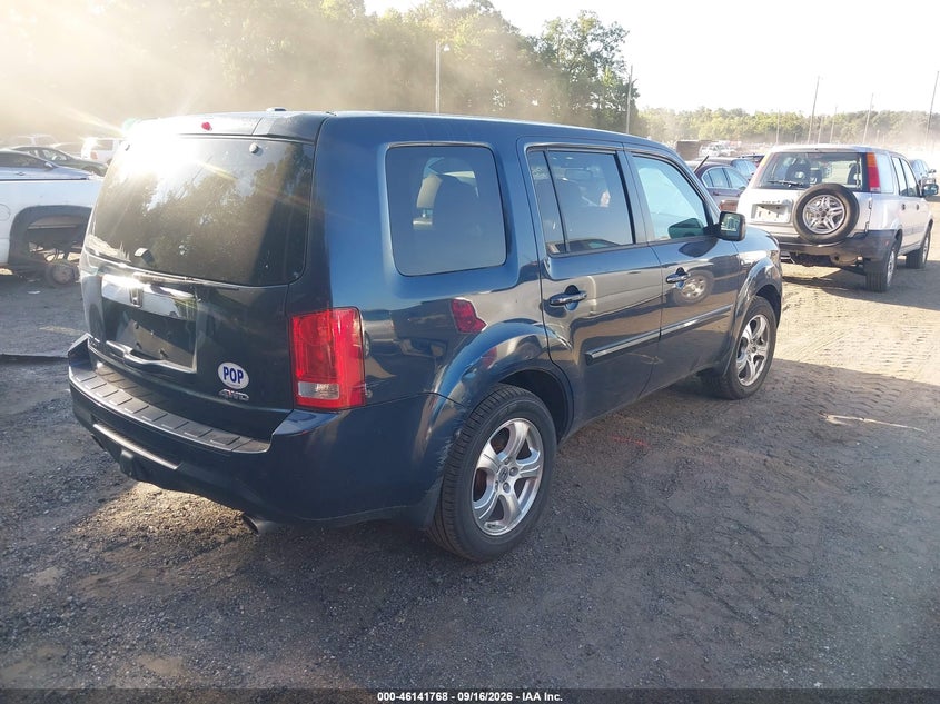 Vin: 5fnyf4h57cb076328, lot: 46641502, honda pilot ex-l 20124