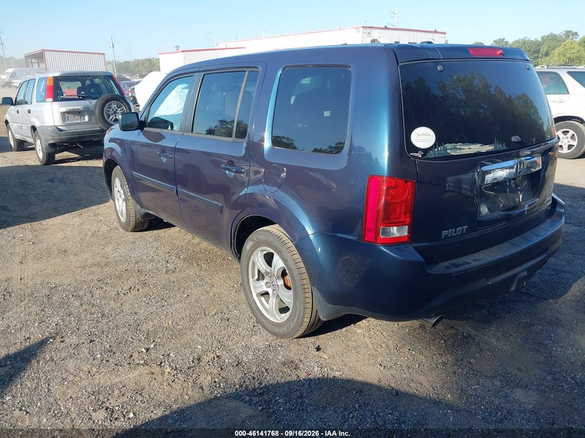 2012 HONDA PILOT auction photo 3
