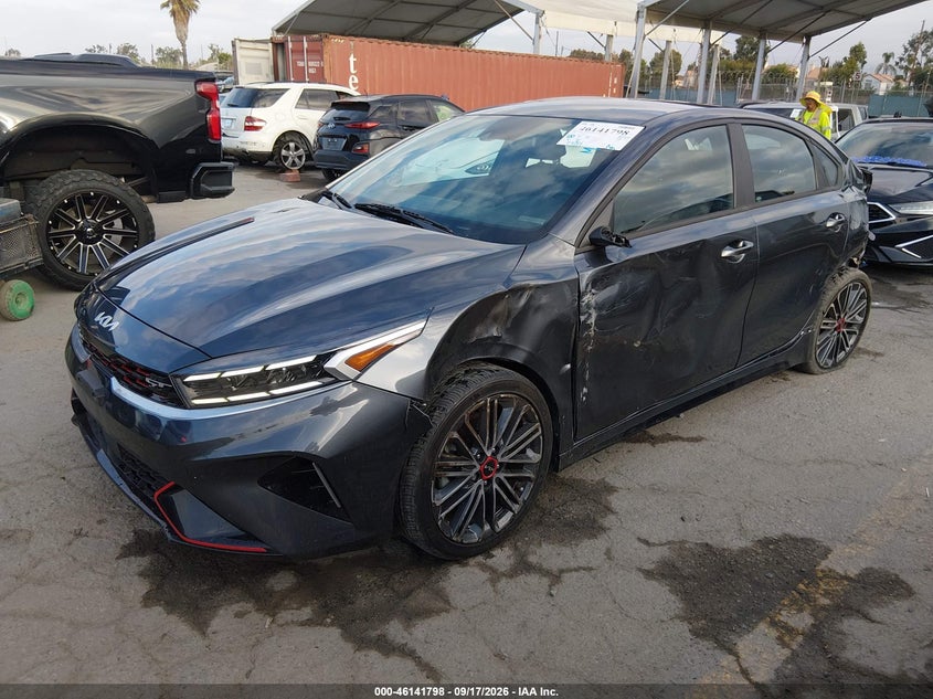 Vin: 3kpf44acxpe638045, lot: 46641532, kia forte gt 20232