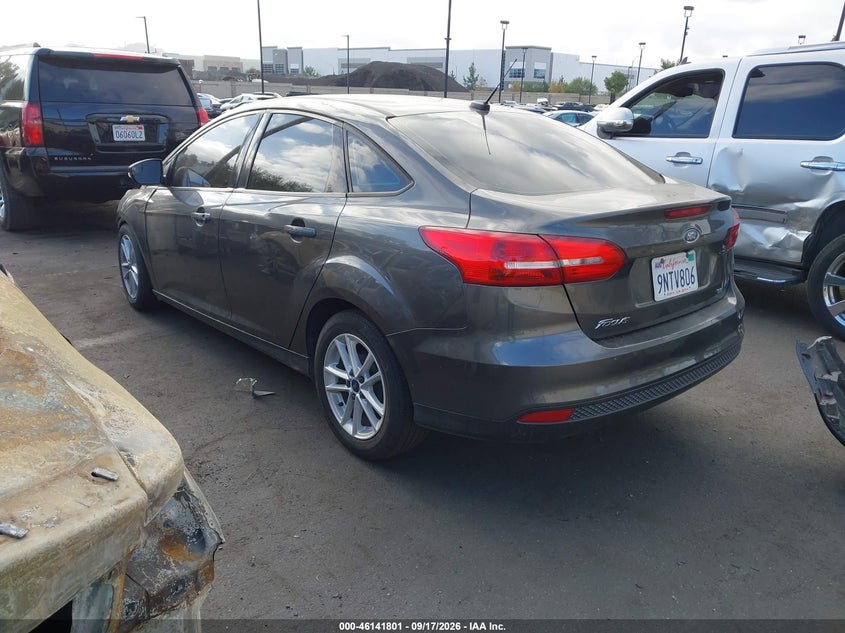 Vin: 1fadp3f27hl304594, lot: 46641535, ford focus se 20173