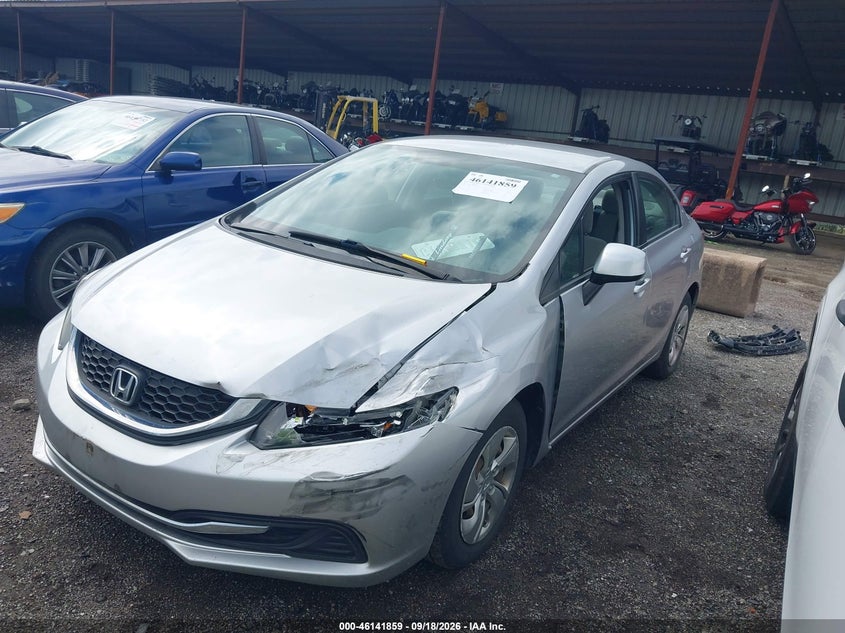 Vin: 19xfb2f52de026051, lot: 46641593, honda civic lx 20132
