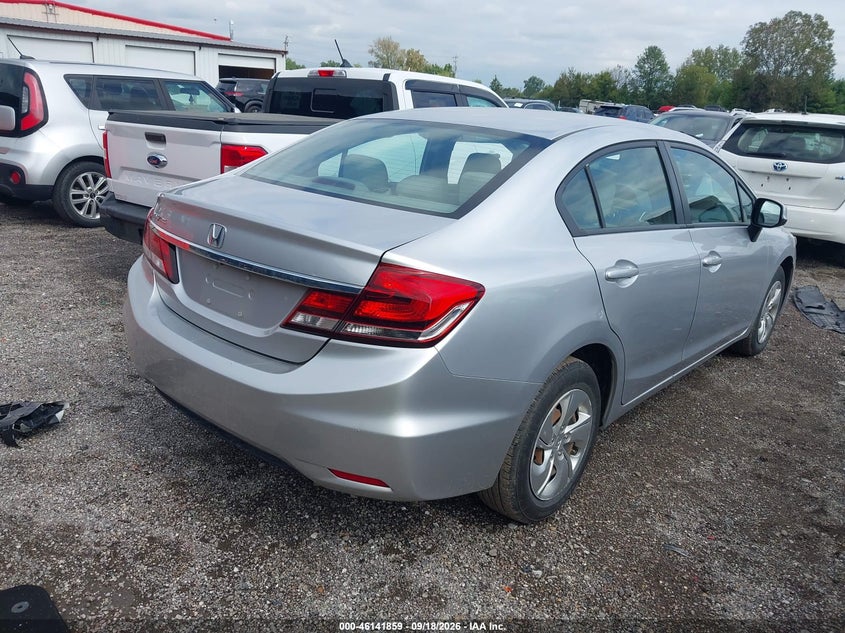 Vin: 19xfb2f52de026051, lot: 46641593, honda civic lx 20134