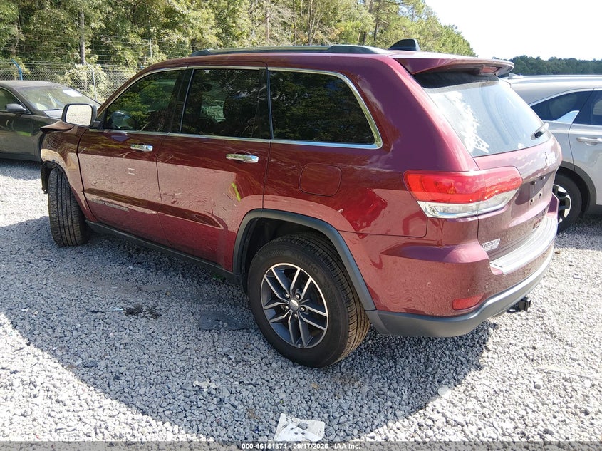 Vin: 1c4rjebg7jc159352, lot: 46641608, jeep grand cherokee limited 4x2 20183
