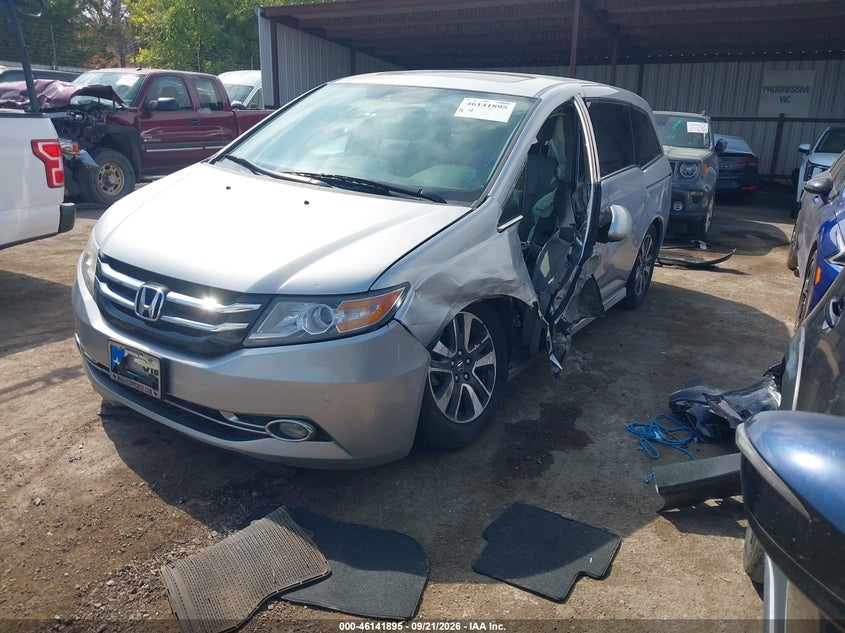 Vin: 5fnrl5h96eb126077, lot: 46641629, honda odyssey touring/touring elite 20142