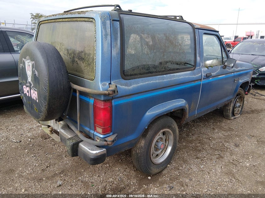 FORD BRONCO II 1988 VIN 1FMCU14T6JUE14014