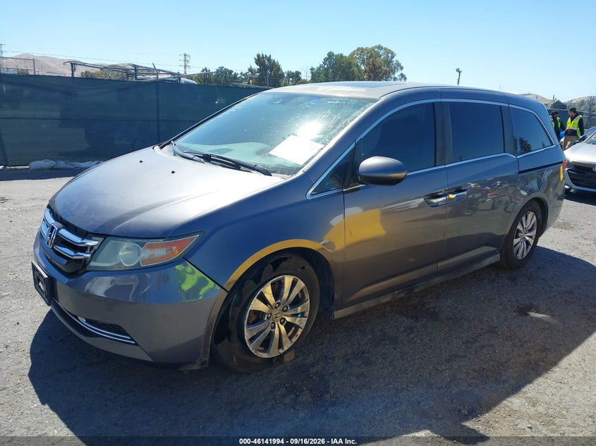 Vin: 5fnrl5h67fb067600, lot: 46641728, honda odyssey ex-l 20152