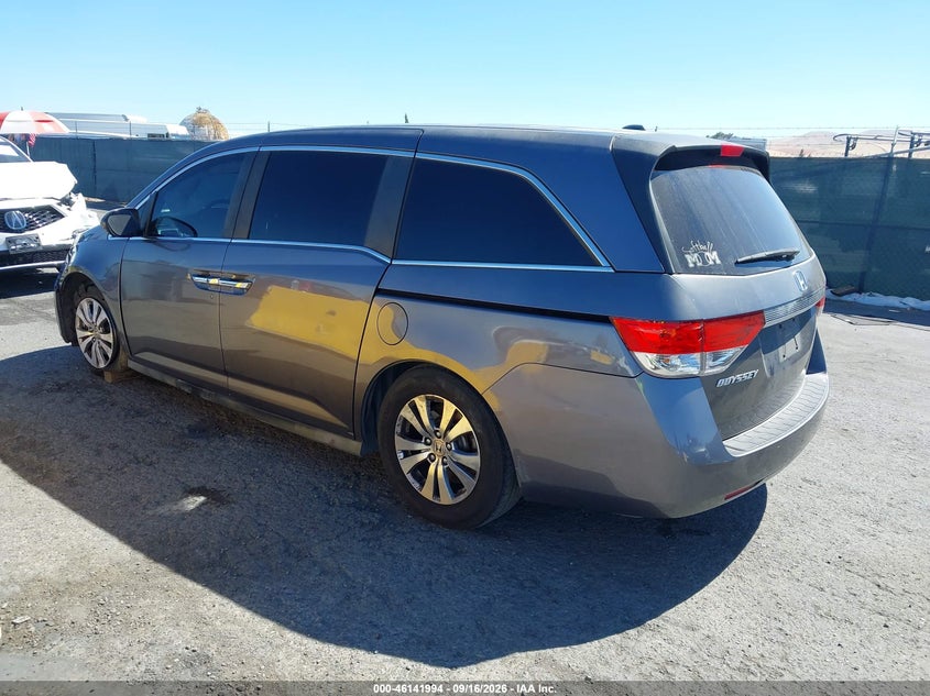 Vin: 5fnrl5h67fb067600, lot: 46641728, honda odyssey ex-l 20153