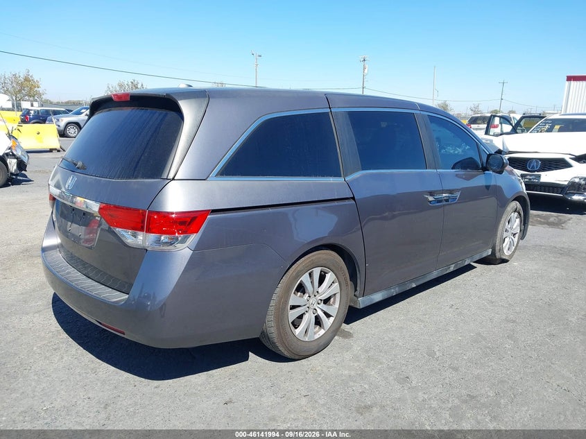 Vin: 5fnrl5h67fb067600, lot: 46641728, honda odyssey ex-l 20154