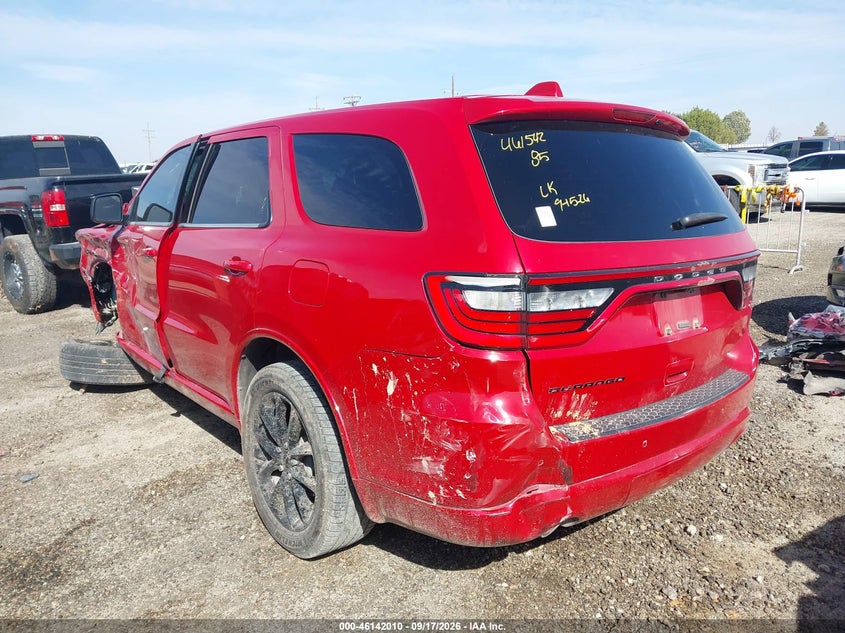 Vin: 1c4rdhag8jc490208, lot: 46641744, dodge durango sxt rwd 20183
