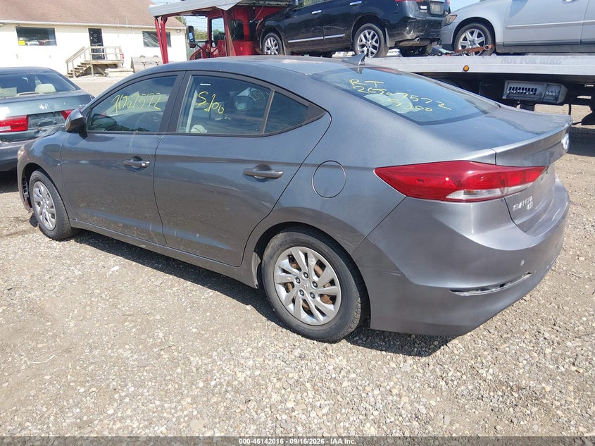 Vin: kmhd74lf4hu121537, lot: 46641750, hyundai elantra se 20173