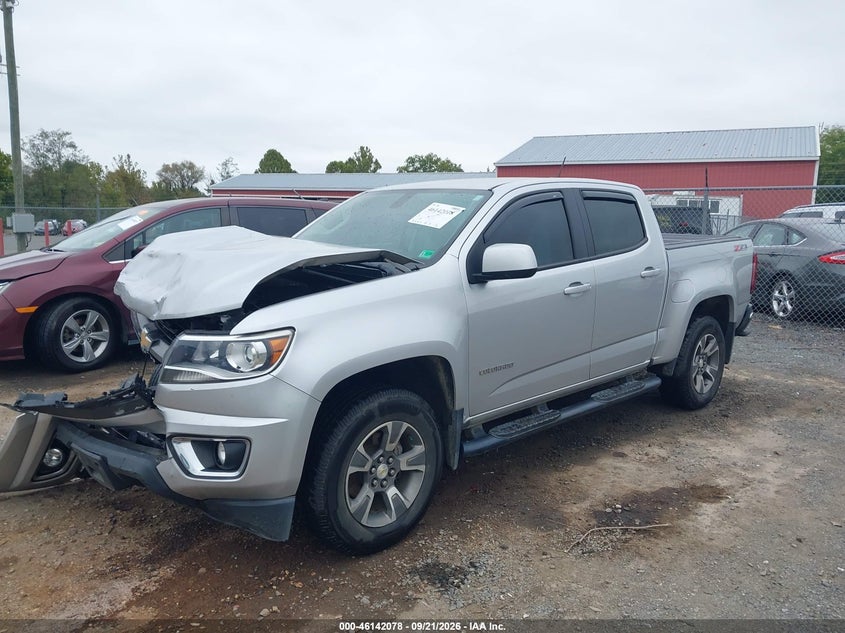 2018 Chevrolet Colorado Z71, Удар спереди, IAAI, VIN 1GCGTDEN9J1107741 — фото 2