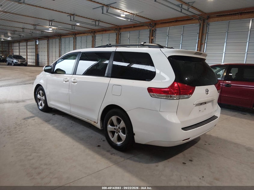 Vin: 5tdkk3dc1cs258263, lot: 46641817, toyota sienna le v6 8 passenger 20123