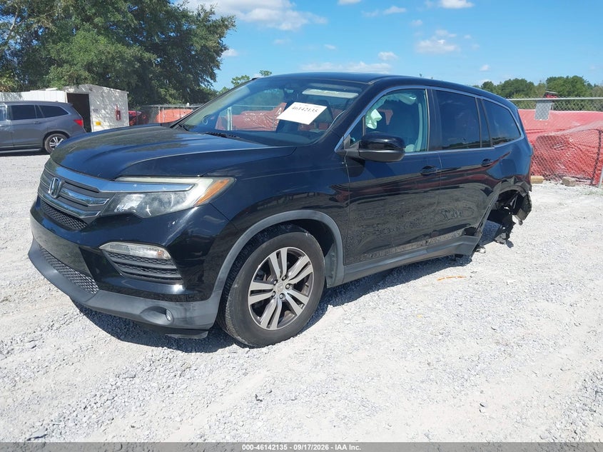 Vin: 5fnyf5h88gb017228, lot: 46641869, honda pilot ex-l 20162