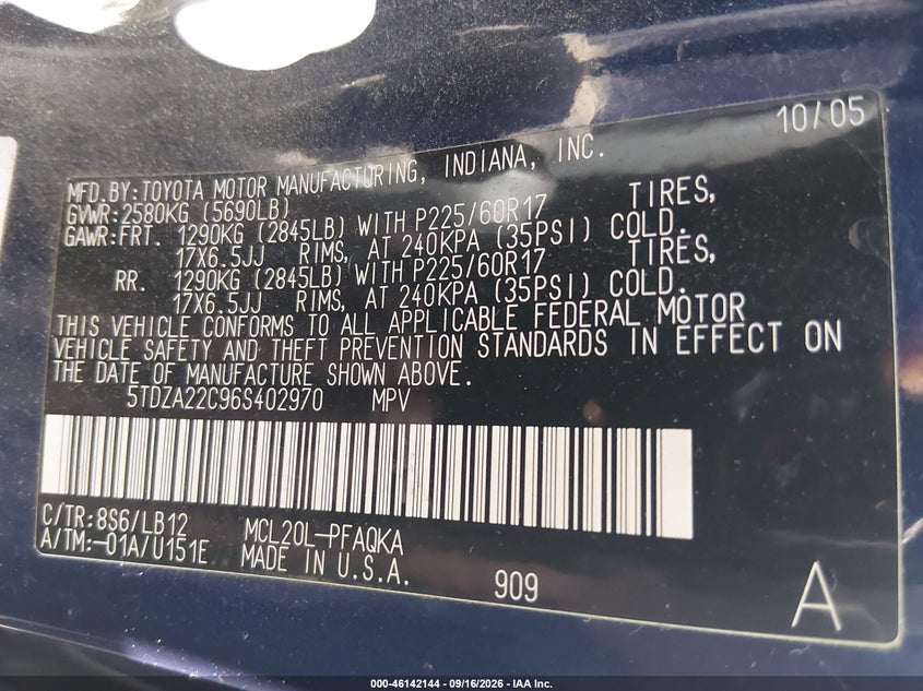 2006 TOYOTA SIENNA XLE · Photo 9