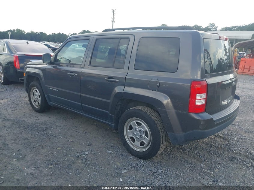 Vin: 1c4njpba6gd735750, lot: 46641894, jeep patriot sport 20163