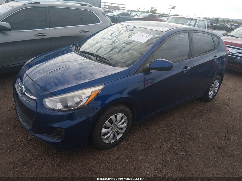 Vin: kmhct5ae6gu260929, lot: 46641974, hyundai accent se 20162