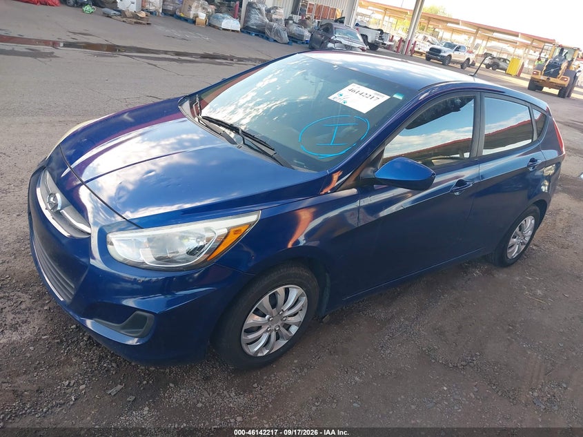 Vin: kmhct5ae6gu260929, lot: 46641974, hyundai accent se 20162
