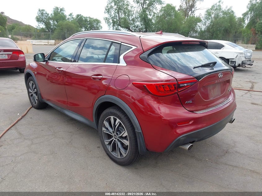 Vin: sjkch5crxja053651, lot: 46641979, infiniti qx30 premium 20183