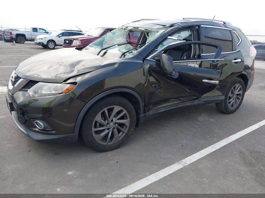 Vin: 5n1at2mt7gc895437, lot: 46641982, nissan rogue sl 20162