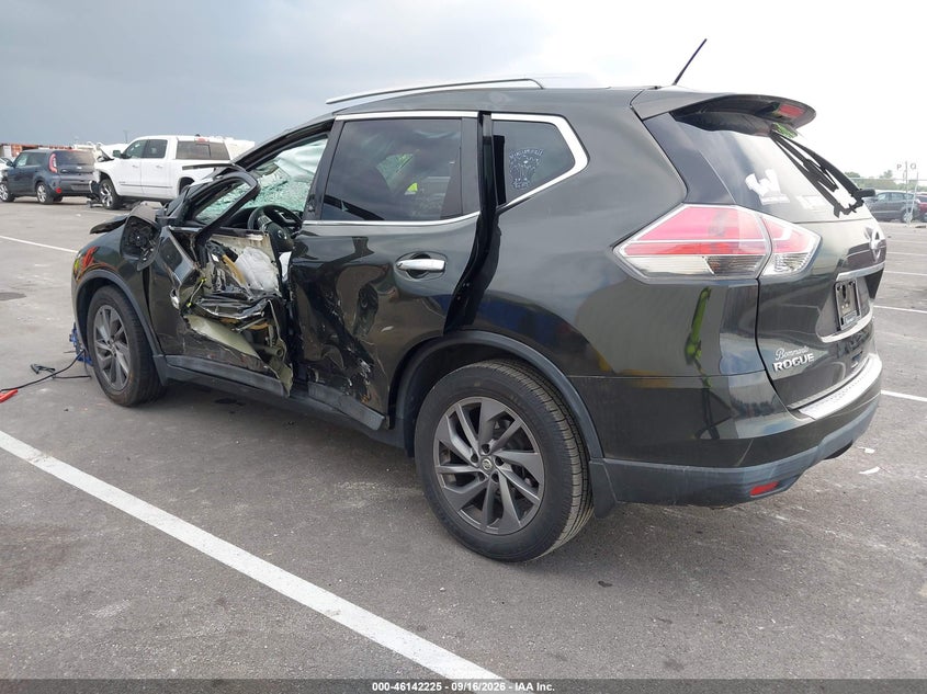 Vin: 5n1at2mt7gc895437, lot: 46641982, nissan rogue sl 20163