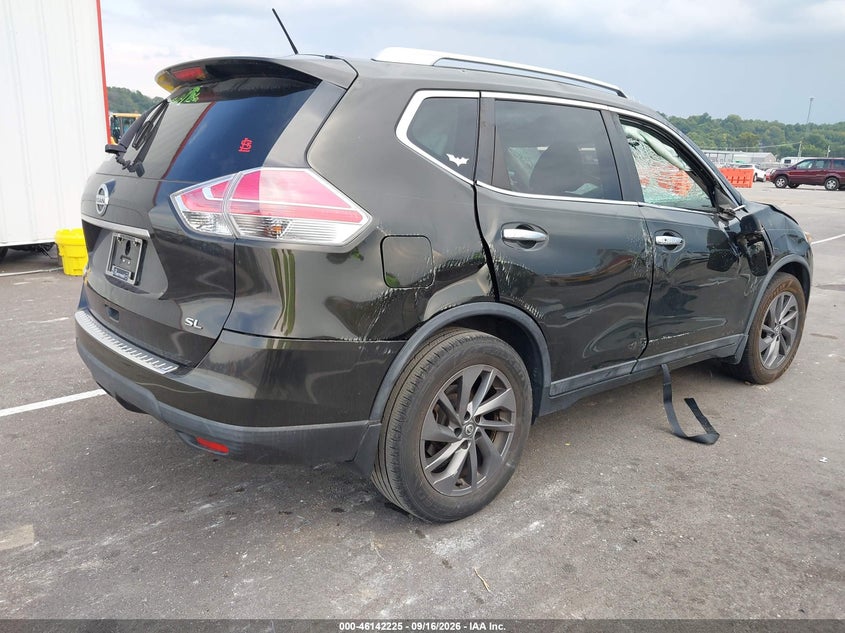 Vin: 5n1at2mt7gc895437, lot: 46641982, nissan rogue sl 20164
