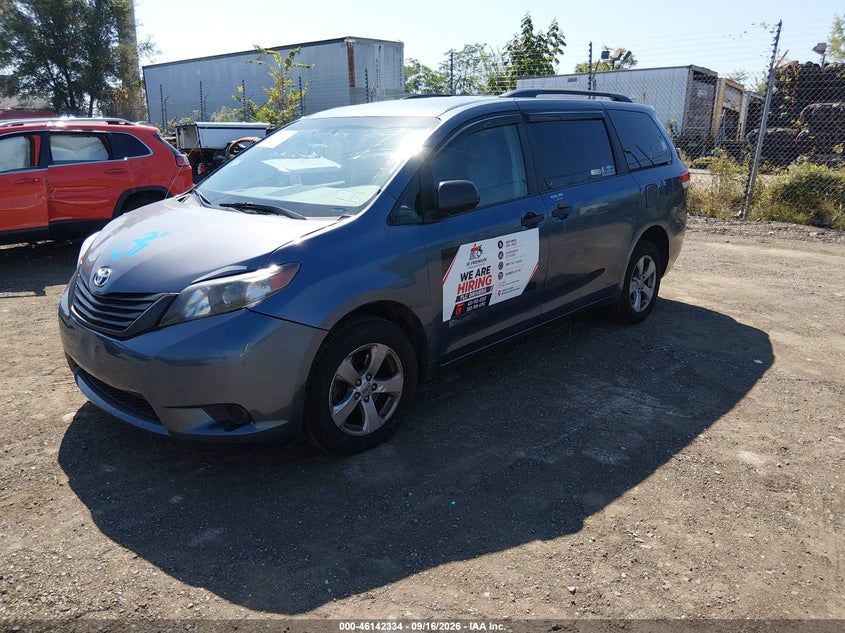 Vin: 5tdzk3dc5es479253, lot: 46642091, toyota sienna l v6 7 passenger 20142