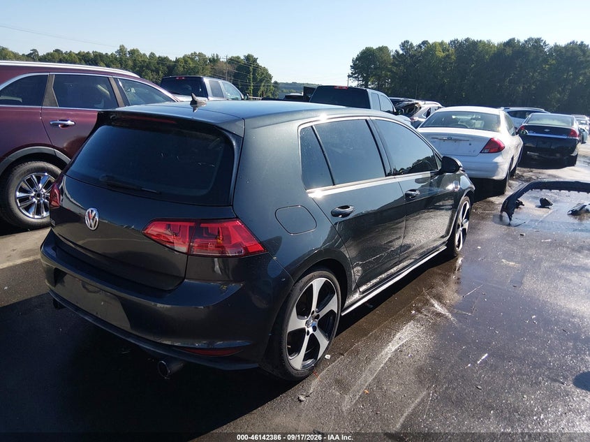 Vin: 3vw4t7au3fm048856, lot: 46642143, volkswagen golf gti 2.0t s 4-door 20154