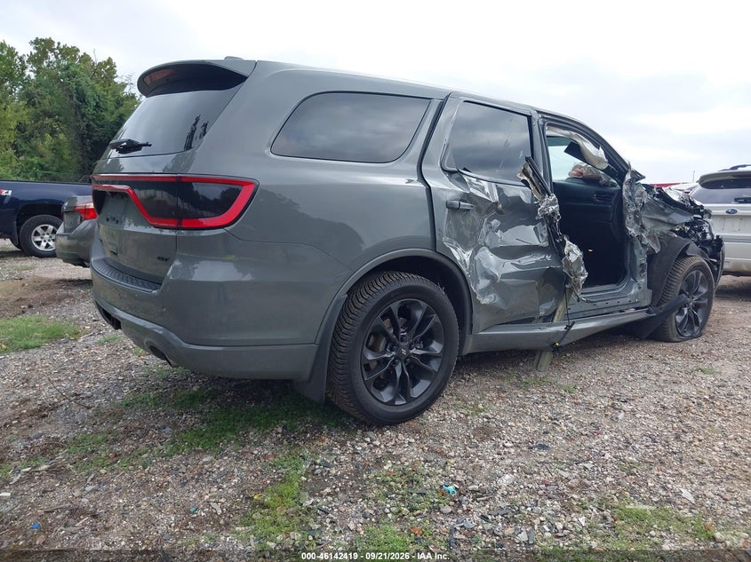Vin: 1c4rdjdgxmc627396, lot: 46642176, dodge durango gt plus awd 20214