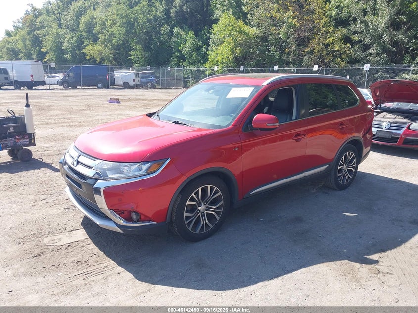 Vin: ja4jz4ax8gz021451, lot: 46642207, mitsubishi outlander gt 20162