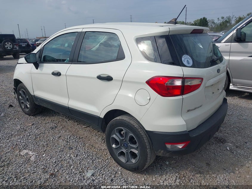 Vin: maj6s3fl0nc473612, lot: 46642211, ford ecosport s 20223