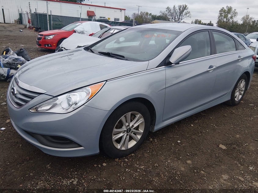 Vin: 5npeb4ac3eh831390, lot: 46642224, hyundai sonata gls 20142