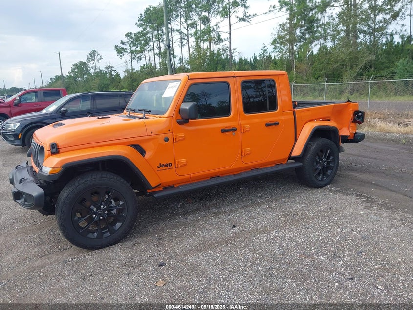 Vin: 1c6pjtag6sl529941, lot: 46642248, jeep gladiator sport s 20252