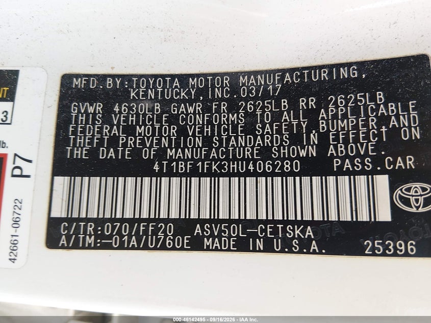 TOYOTA CAMRY - zdjęcie 9