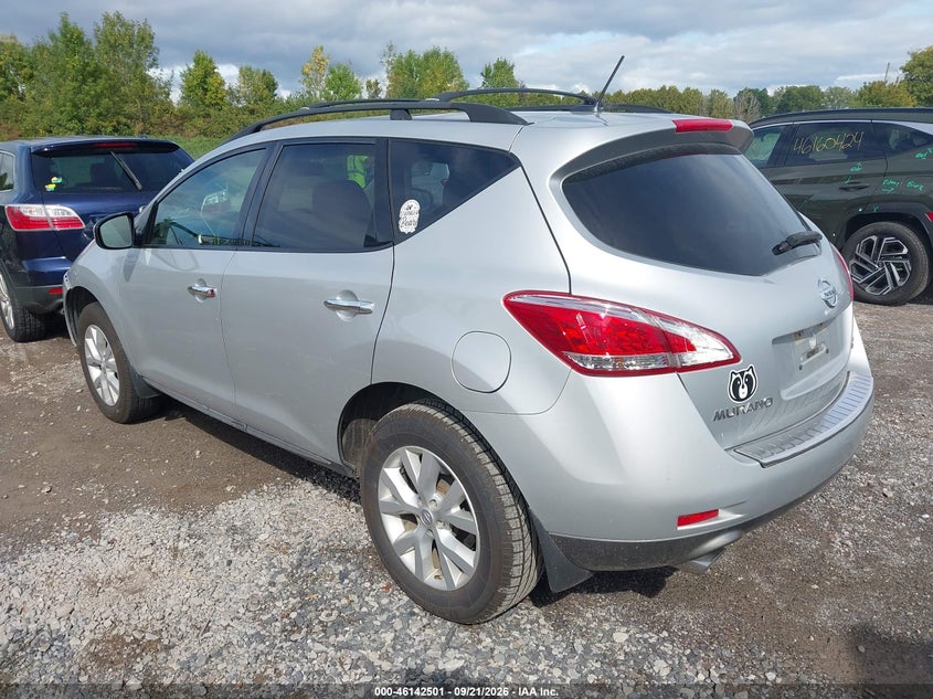 Vin: jn8az1mw6ew516385, lot: 46642258, nissan murano sl 20143