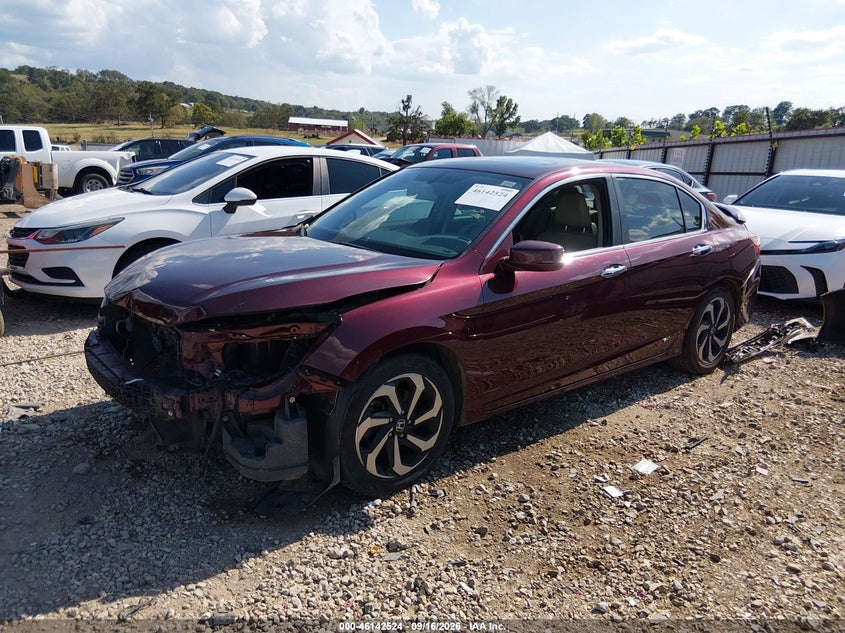 Vin: 1hgcr2f85ga182778, lot: 46642281, honda accord ex-l 20162