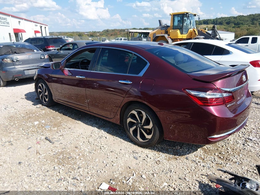 Vin: 1hgcr2f85ga182778, lot: 46642281, honda accord ex-l 20163