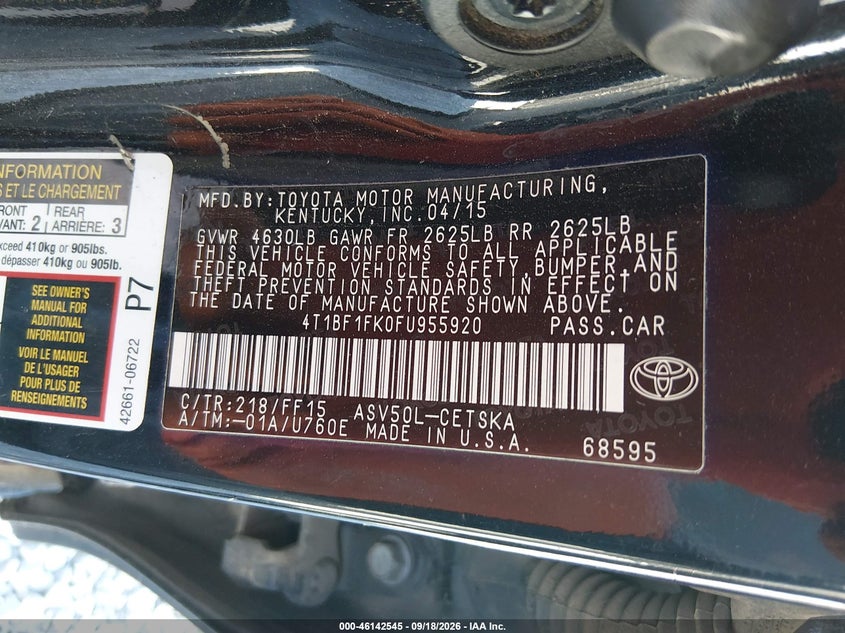 TOYOTA CAMRY - zdjęcie 9