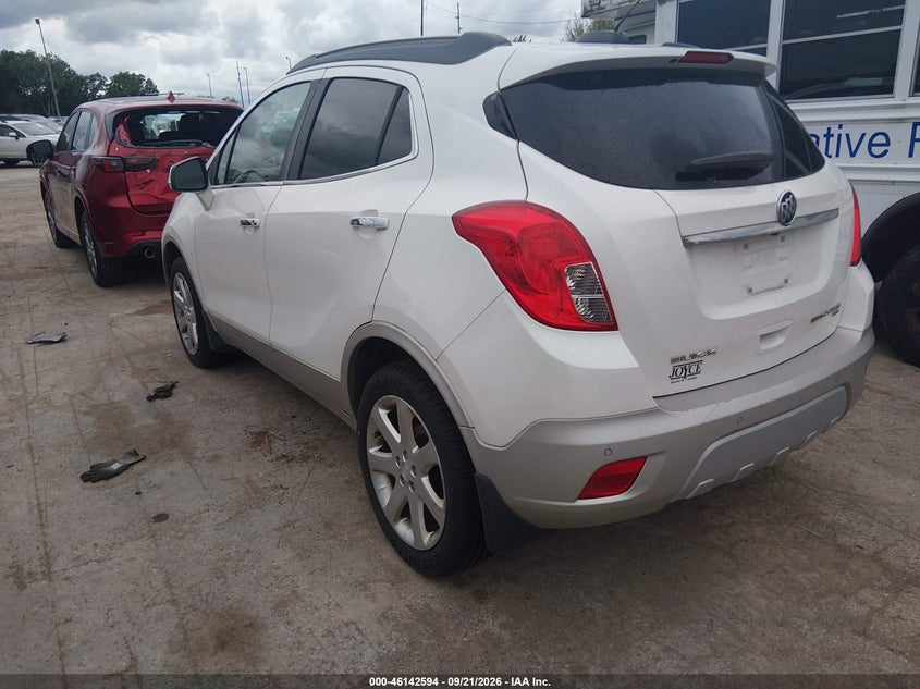 Vin: kl4cjhsb9fb199810, lot: 46642351, buick encore premium 20153