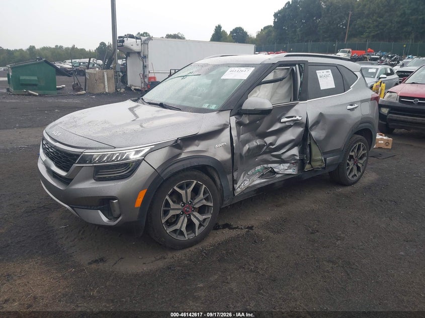 Vin: kndetca28n7235064, lot: 46642374, kia seltos sx turbo 20222