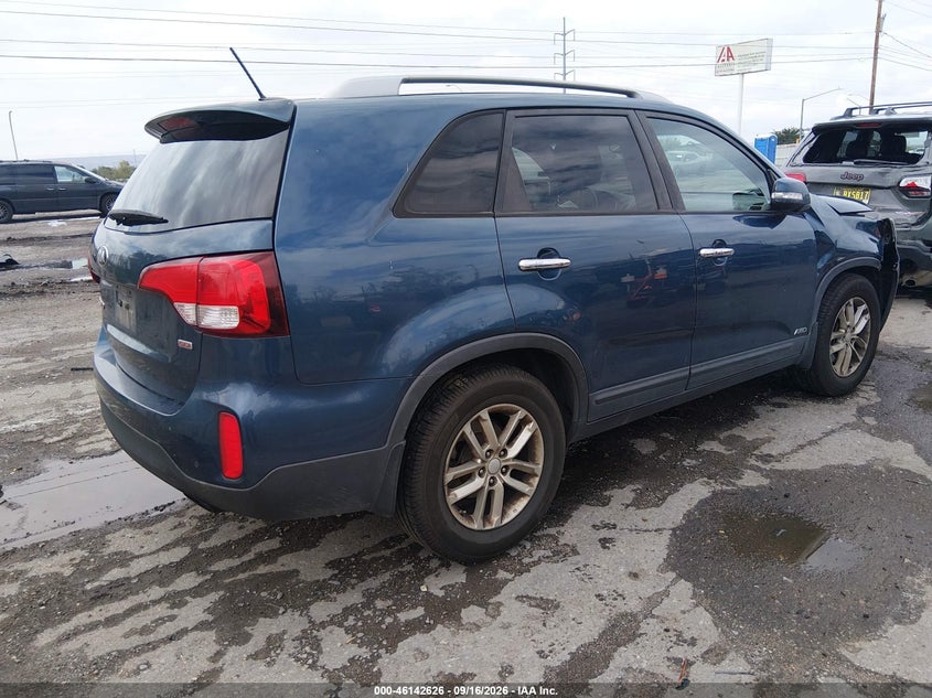 Vin: 5xyktda68eg481854, lot: 46642384, kia sorento lx 20144