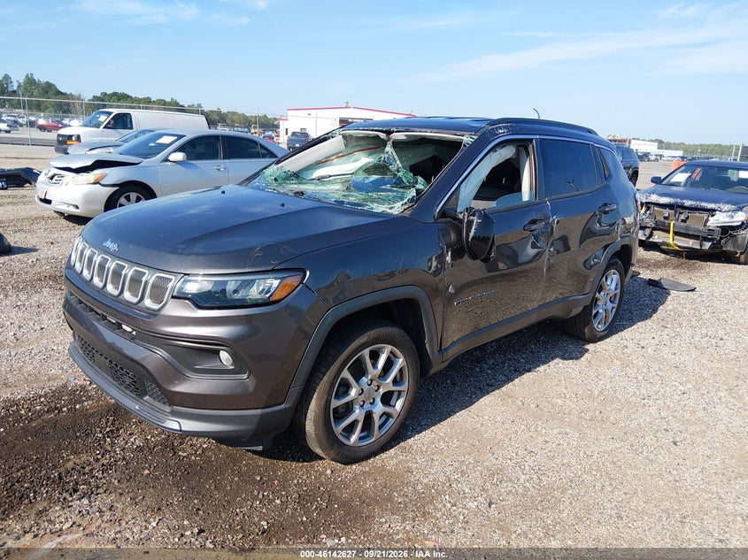 Vin: 3c4njdfb9nt134891, lot: 46642385, jeep compass latitude lux 4x4 20222