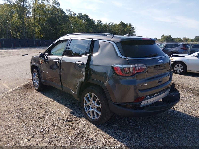 Vin: 3c4njdfb9nt134891, lot: 46642385, jeep compass latitude lux 4x4 20223