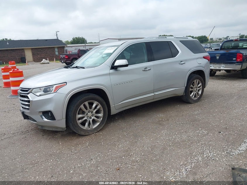 2019 Chevrolet Traverse High Country, Удар ззаду, IAAI, VIN 1GNEVJKWXKJ110153 — фото 2