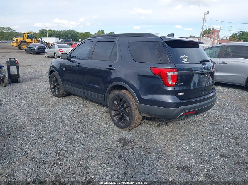 Vin: 1fm5k7d85hgb42982, lot: 46642427, ford explorer xlt 20173