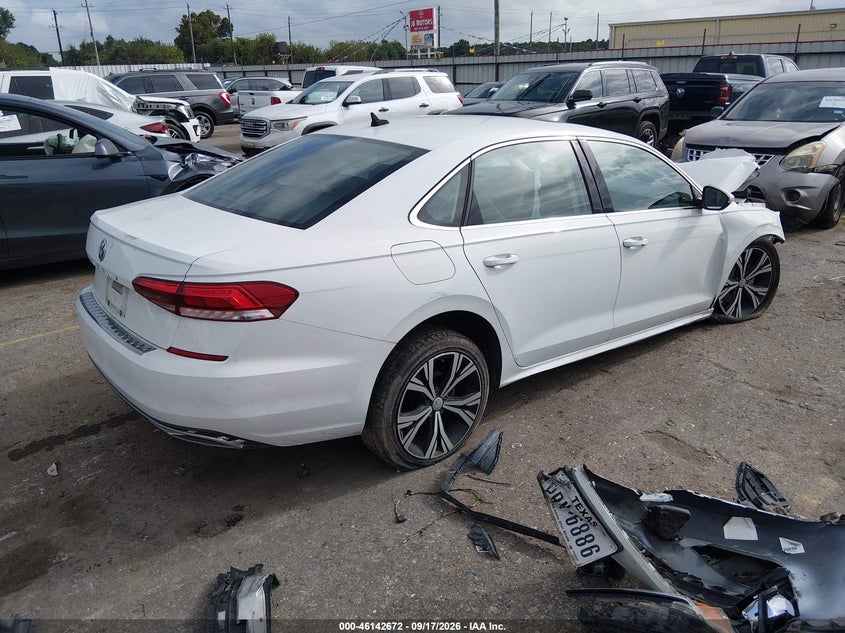 Vin: 1vwsa7a36mc007060, lot: 46642429, volkswagen passat 2.0t se 20214