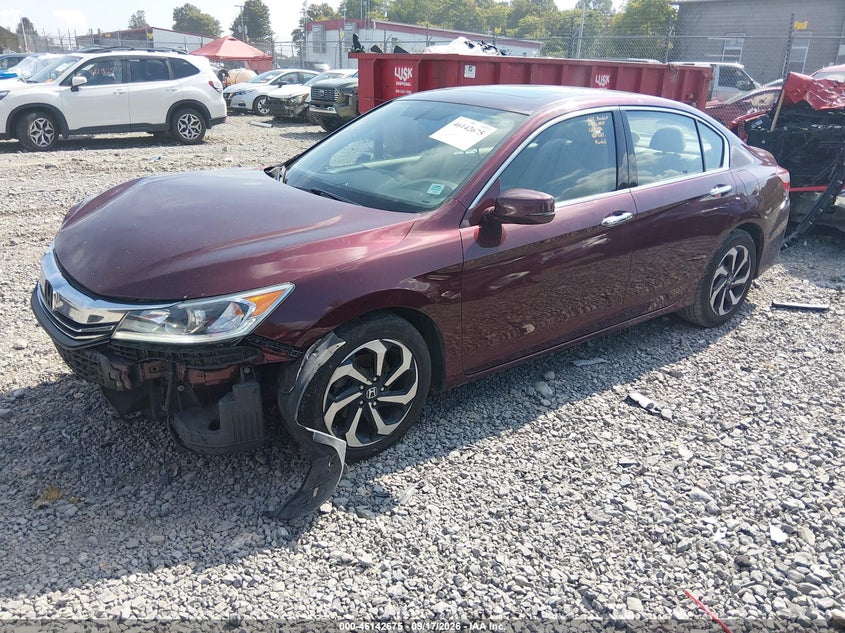 Vin: 1hgcr3f81ga018207, lot: 46642432, honda accord ex-l v-6 20162