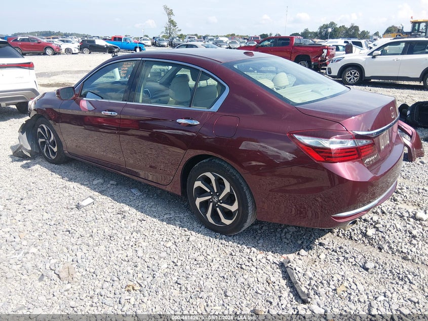 Vin: 1hgcr3f81ga018207, lot: 46642432, honda accord ex-l v-6 20163